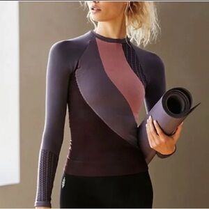 FP Movement Watch And Learn Purple Combo Long Sleeve Top XS/S